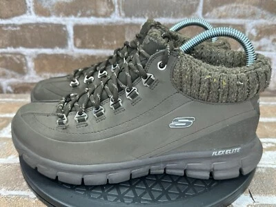 Sketchers Synergy Winter Nights Elite Brown Suede Lined Sneakers Womens Size 8 - Image 1 of 4