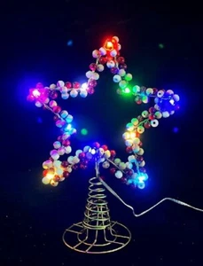 Smart RGBIC BLE LED Star Tree Topper with beaded pattern - Picture 1 of 4