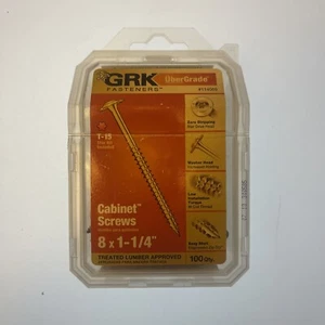 Sujetadores GRK UberGrade 8 X paquete de 1-1/4 en 100 #114069 tornillo multipropósito - Imagen 1 de 8