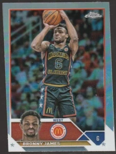 2023 Topps Chrome McDonald's All-American Games #20 Bronny James Refractor RC - Picture 1 of 2