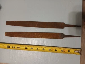 2 Vintage 12.5” Nicholson USA Black Diamond Steel Mill Bastard File - Nice! - Picture 1 of 2