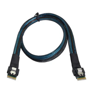 Xiwai SAS Cable PCI-E Slimline SAS 4.0 SFF-8654 4i 38pin Host to SFF-8654 Slim - Picture 1 of 8