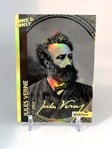 [One Made] JULES VERNE *Gold* Holographic Card, 2023 GleeBeeCo Holo Figures 1/1 - Picture 1 of 2