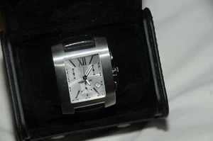 Montblanc Watch Profile XL Chronograph Silver Dial black Leather for Men - Picture 1 of 7