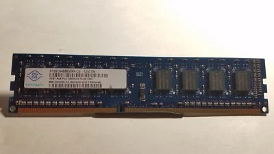 Nanya 1X2GB PC3-10600 DDR3-1333MHz non-ECC Unbuffered CL9 240-Pin DIMM Memory - Image 1 of 3