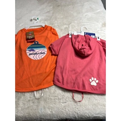 Top Paw Cutie Sudadera con Capucha y Arcadia Trail Naranja Logo Camiseta Perro Talla Grande Foto 1 de 4