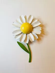 Spilla margherita vintage smaltata fiore mod flower power - Foto 1 di 5