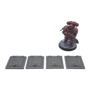 Mesa trampilla de madera 28 mm paisajes de guerra fantasía miniatura terreno de guerra D&D - Imagen 1 de 4