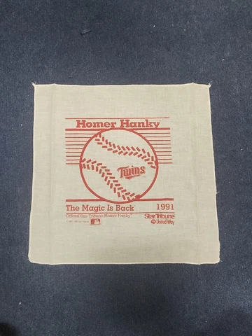 Vintage 1987 Minnesota Twins MLB Homer Hanky Official Star Tribune Home Run Cover