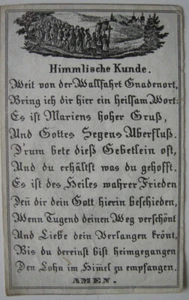 Geistliche Wallfahrt Gnadenort Gebet Kupferstich 1750 Wallfahrer - Bild 1 von 3