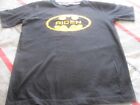 BLACK  TI SHIRT AGE 10-12 YEARS  WITH YELLOW NAME AIDEN ON