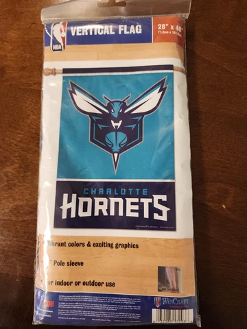 Charlotte Hornets NBA Vertical House Flag from WinCraft 28" x 40". NEW Cover