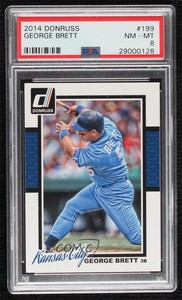 2014 Panini Donruss George Brett #199 PSA 8 HOF