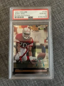 1995 Pro Line Jerry Rice Silver National # 139 PSA 10 Pop 2 - Picture 1 of 2