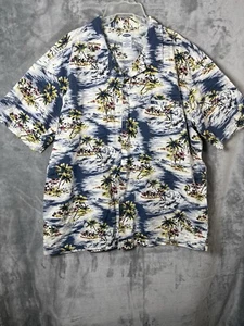 Old Navy Mens Size Extra Large Shortsleeve Tropical Hawaiian Button Down - Picture 1 of 6