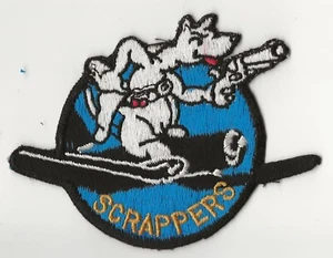 PARCHE CHAQUETA DE VUELO VBF-80 "SCRAPPERS" ESCUADRÓN WW-2 ORIGINAL Y SIN USAR - Imagen 1 de 2
