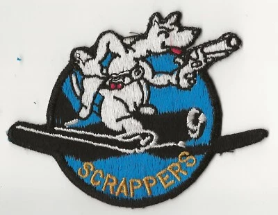 VBF-80 "SCRAPPERS" SQUADRON  WW-2 FLIGHT  JACKET PATCH ORIGINAL & UNUSED - Image 1 of 2