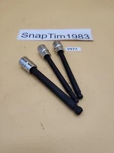 CRAFTSMAN  METRIC Long Ball End Hex Bit Driver Socket Set 3pc  8,7,10mm - Picture 1 of 7