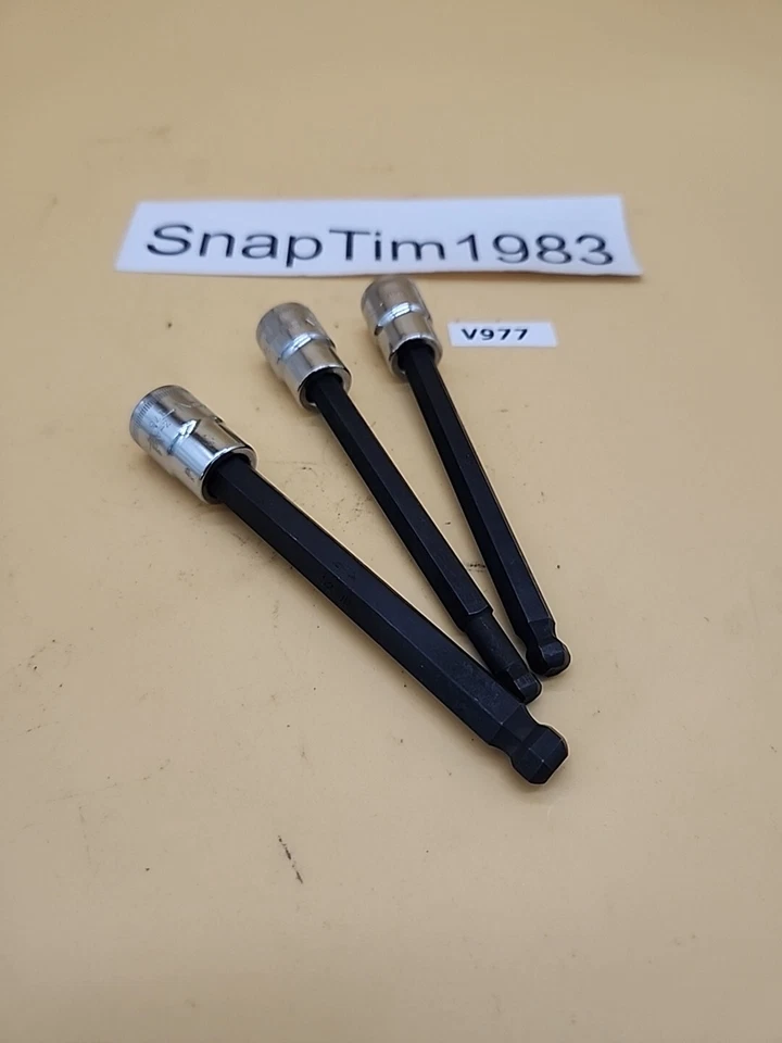 CRAFTSMAN  METRIC Long Ball End Hex Bit Driver Socket Set 3pc  8,7,10mm - Image 1 of 4