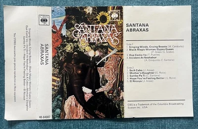 Santana ABRAXAS Cassette 40-64087 **1ST ISSUE 1970** ORANGE LABELS **SCARCE** - Image 1 of 4