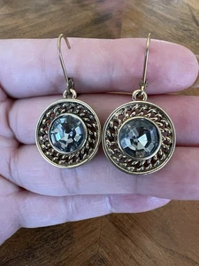 Schöne Givenchy Ohrringe zweiseitig Vintage goldfarben - Bild 1 von 6