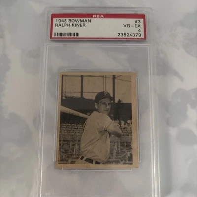 1948 年 Bowman - Ralph Kiner #3 (RC) — 第 1/2 张图片