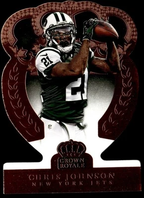 2014 Panini Crown Royale Die Cut Chris Johnson New York Jets #65 - Image 1 of 2