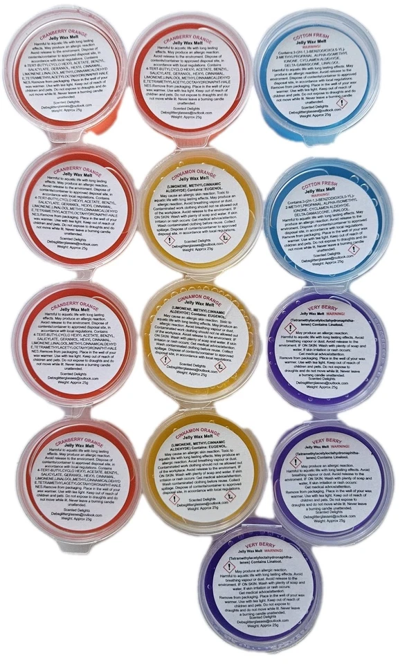 Mix of 13 Scents - Gel Wax Melts - HIGHLY SCENTED - Image 1 of 1