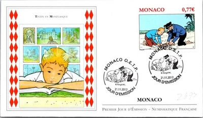 Monaco SC# 2697 FDC 2012 Tintin in Monaco - A03157 - Image 1 of 2