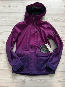 NWT O’Neill Ski Snowboard Women Elevation Jacket Size S Purple Hooded Coat - Picture 1 of 17