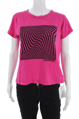 Camiseta Madre Superior Mujer Rosa Gráfico Algodón Crew Manga Corta Talla S Foto 1 de 4