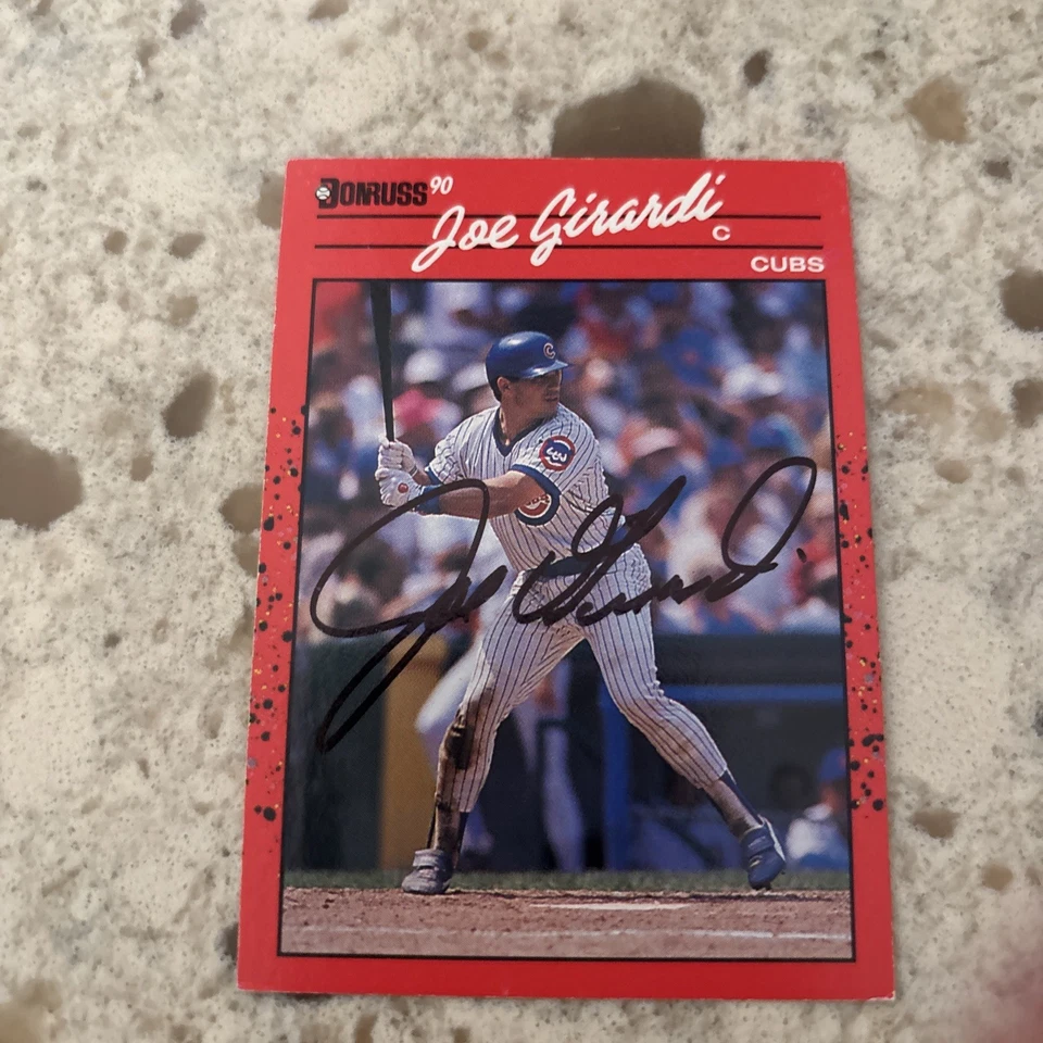 JOE GIRARDI Hand Signed 1990 Donruss Card Chicago Cubs - Image 1 of 1