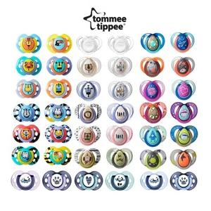 Tommee Tippee Twin Pack BPA-Free Soothers Pacifier 0 - 36 Months With Carry Case - Picture 1 of 35