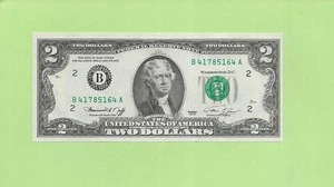 1976 ..UNCIRC $2 B 4178 5164 A .... 1976 $2 B-A NICE NOTE FRN - Picture 1 of 2