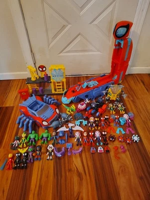 Gran Lote Disney Jr Spidey y Sus Increíbles Amigos-Figuras y Vehículos Foto 1 de 4