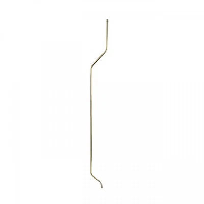 1/2" Brass Finish Stainless Steel Fill Pipe for High Tank Renovators Supply - Image 1 of 4