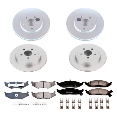 PowerStop CRK1677 Brake Kit For Dodge Stratus 1995-2000 Front Rear Foto 1 de 4