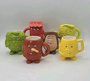 6 Vintage anthropomorphe Organe Becher/Tassen Pharma Werbung ACTOS - Bild 1 von 17