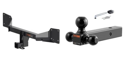 CURT Trailer Hitch 2in Receiver Ball Mount w/ Lock for 2018-25 Audi Q5 / SQ5 Foto 1 de 4