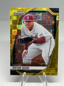 2025 Panini Prizm Baseball RINTARO SASAKI Gold Pandora /4 Stanford Card #271 - Picture 1 of 2