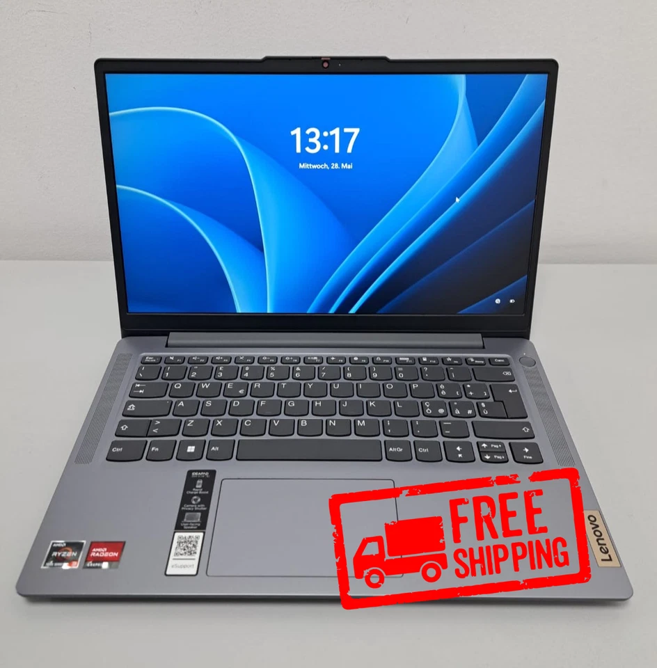 Laptop Lenovo IdeaPad Slim 3 14AMN8 14" 128GB SSD AMD 3 7320U 8GB RAM Win11 - Bild 1 von 4