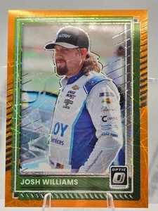 2025 Panini Donruss Racing Optic - #42 Josh Williams  - Orange Velocity - Picture 1 of 2