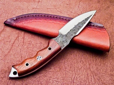 Cuchillo de caza PERSONALIZADO DE ACERO AL CARBONO FORJADO A MANO 8" - CUCHILLO PELADOR TR-6175 Foto 1 de 4