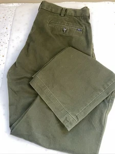 Polo Ralph Lauren Stretch Classic Fit Hose Herren 36x34 Olivgrün 97 Baumwolle 3ela - Bild 1 von 11