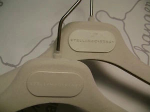 STELLA MCCARTNEY 16" DESIGNER GREY VELVET FELT SHIRT HANGERS  SET 40 - Picture 1 of 6