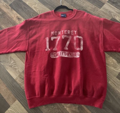 Vintage MV Sports Monterey California Sweatshirt Mens XL Red - Image 1 of 4