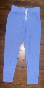 J. Crew Crewcuts Blue Joggers Loungewear Lightweight SZ 6 Silver Sparkle Detail - Picture 1 of 11