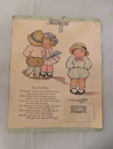 Antique Calendar 1915 Children and Poem G G Drayton? 11.5" x 14.5 - Picture 1 of 6