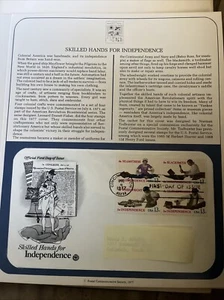 US FIRST DAY COVER SKILLED HANDS FOR INDEPENDENCE SET OF 4 - Picture 1 of 1