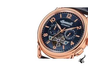 Reloj automático Ingersoll para hombre The New England con esfera azul correa de cuero - Imagen 1 de 7